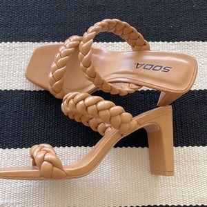 Nude Braided Sandals
